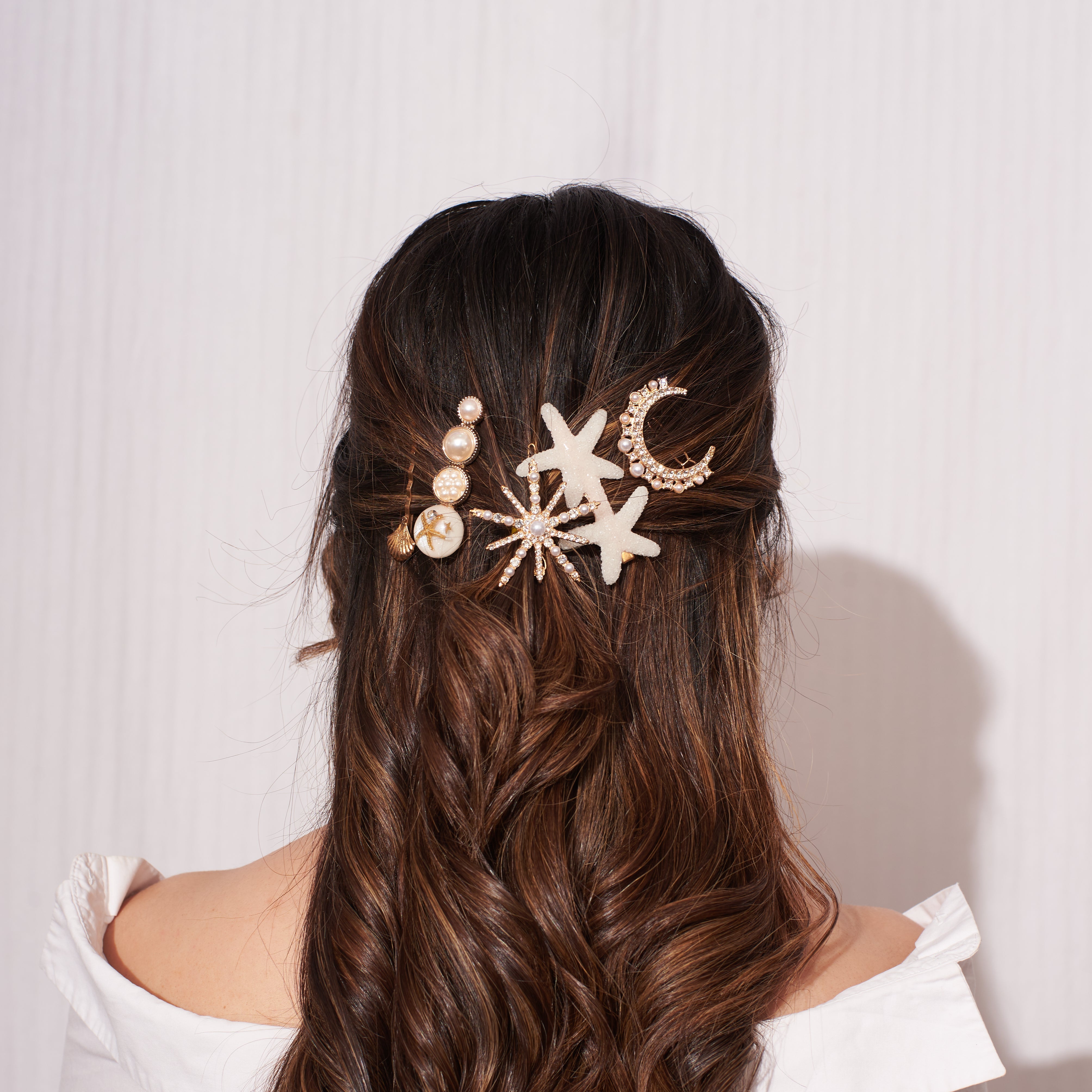 Salty Set of 5 Beach Hair Pins