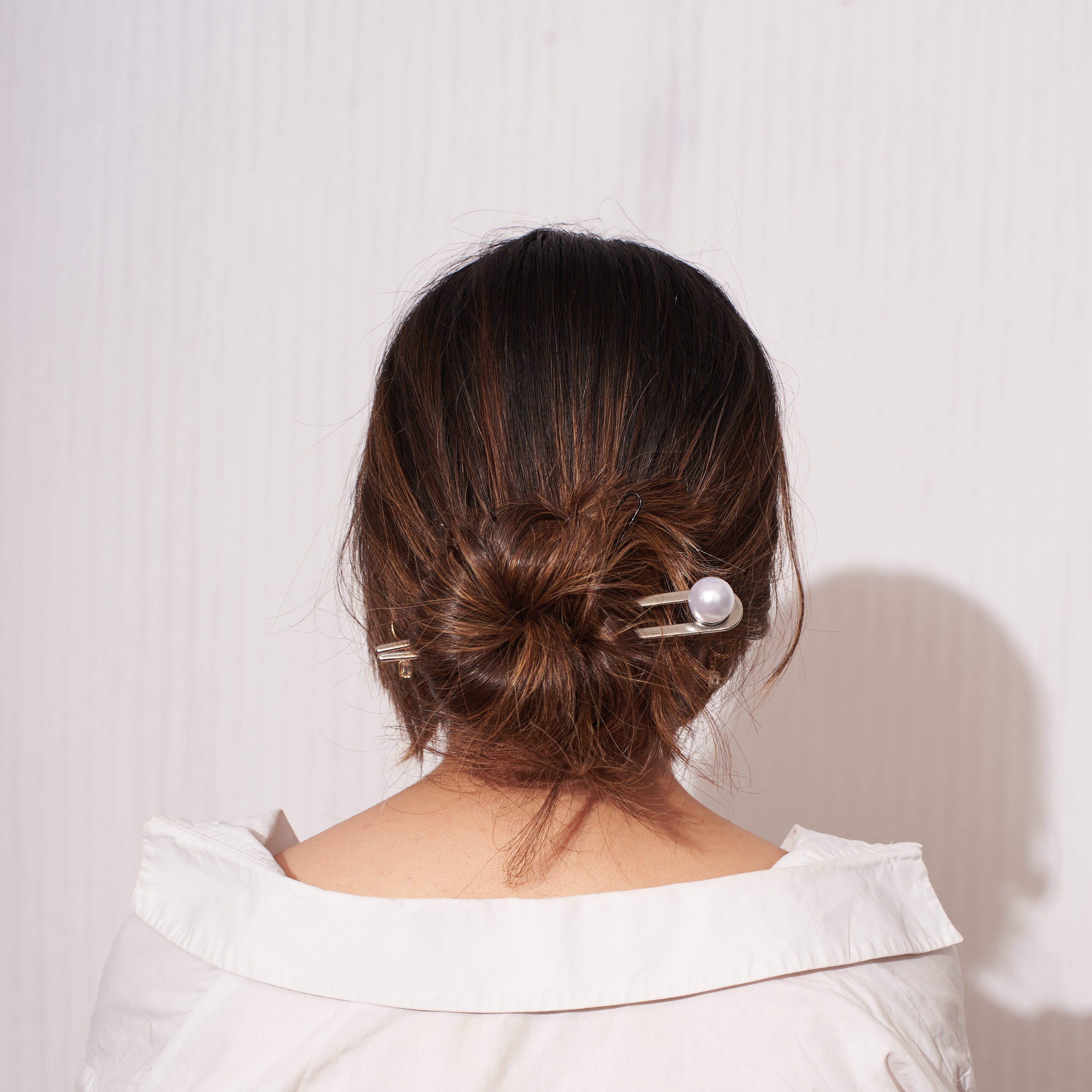 Salty Opaline Bun Pin