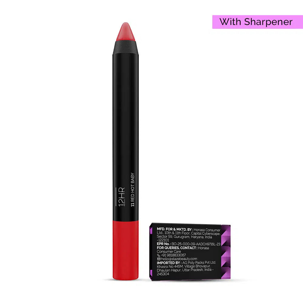 Staze Pout On Lip Crayon 01 Nude Whisper with Sharpener