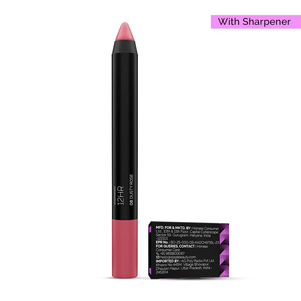 Staze Pout On Lip Crayon 01 Nude Whisper with Sharpener