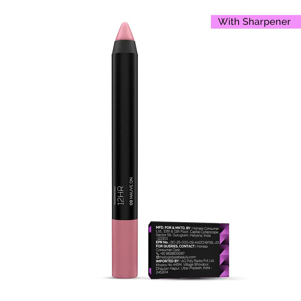 Staze Pout On Lip Crayon 01 Nude Whisper with Sharpener