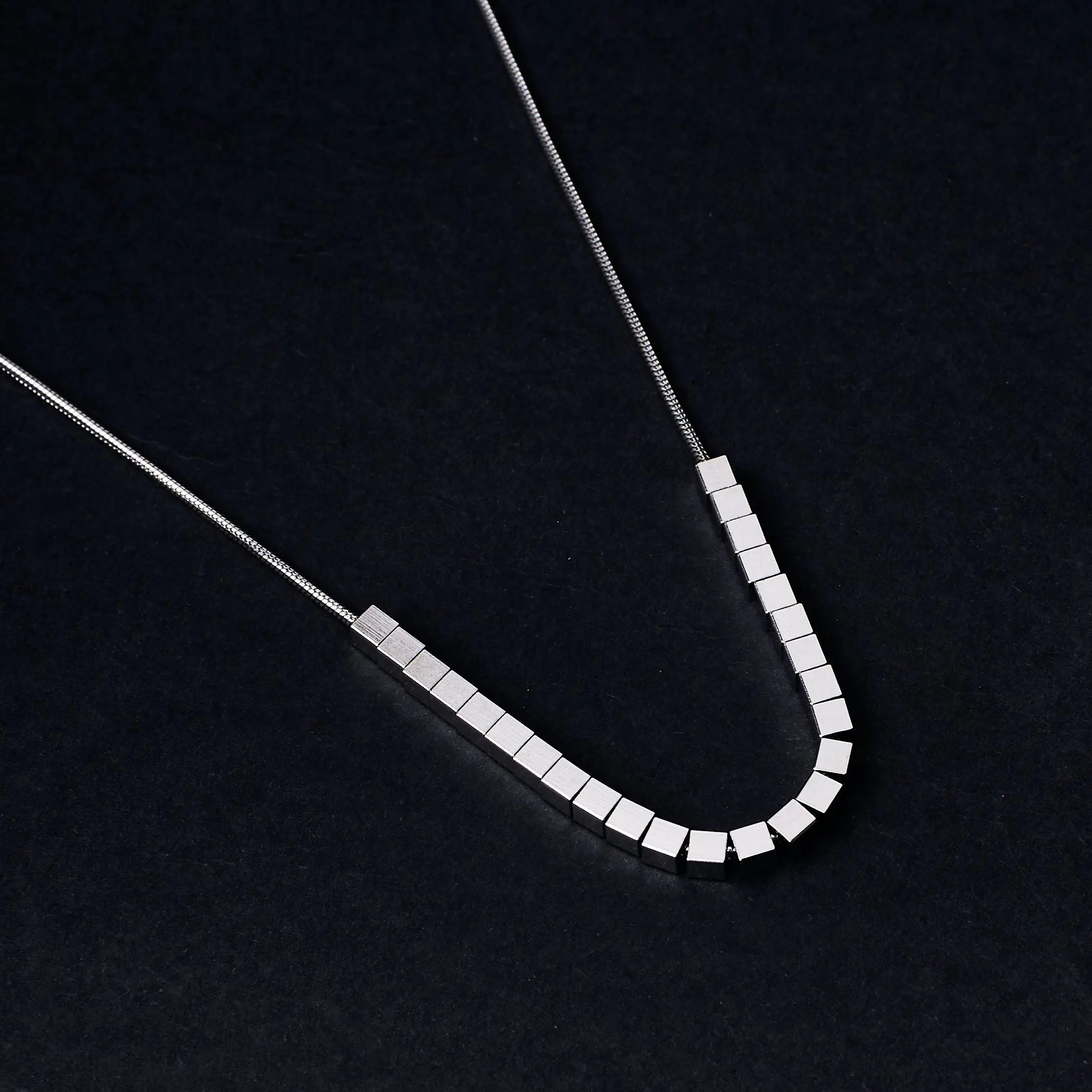 Salty Silver Chevron Chain