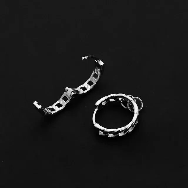 Salty Silver Viper Earrings