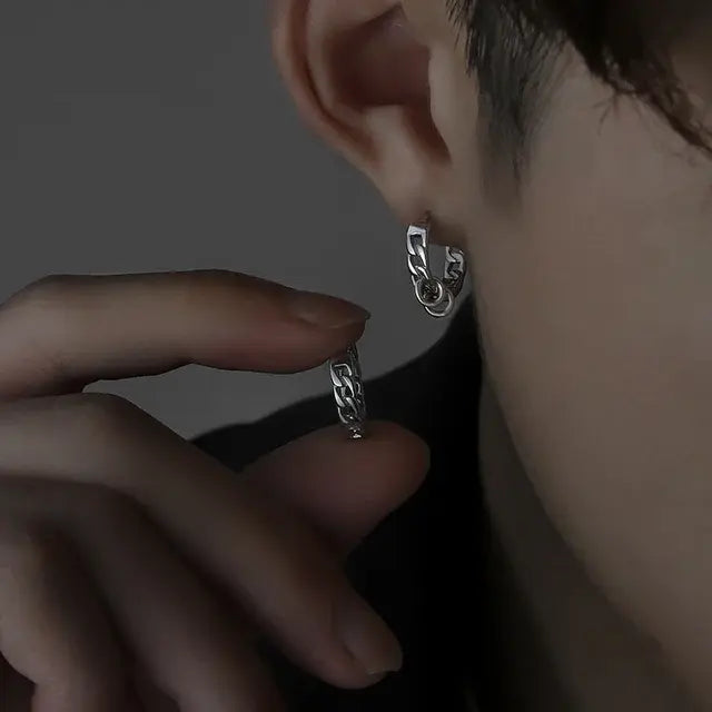 Salty Silver Viper Earrings