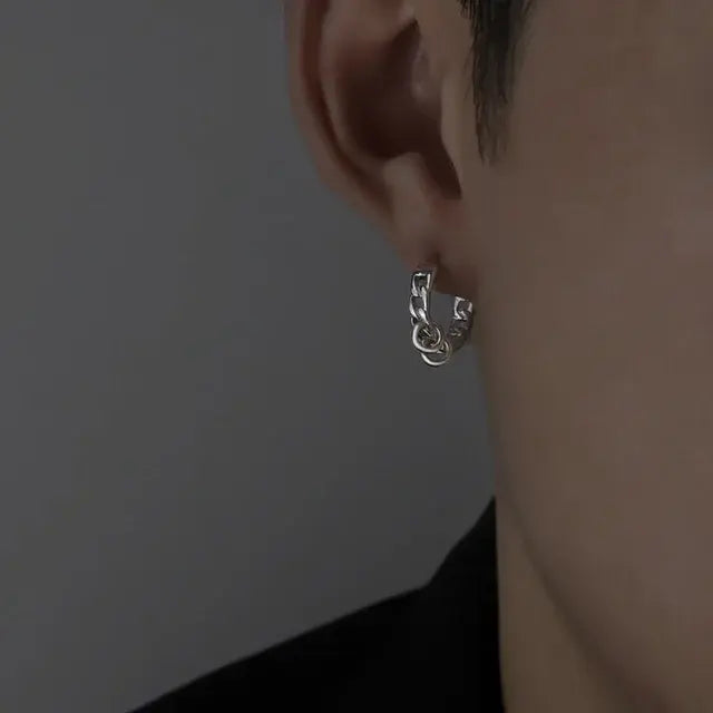 Salty Silver Viper Earrings