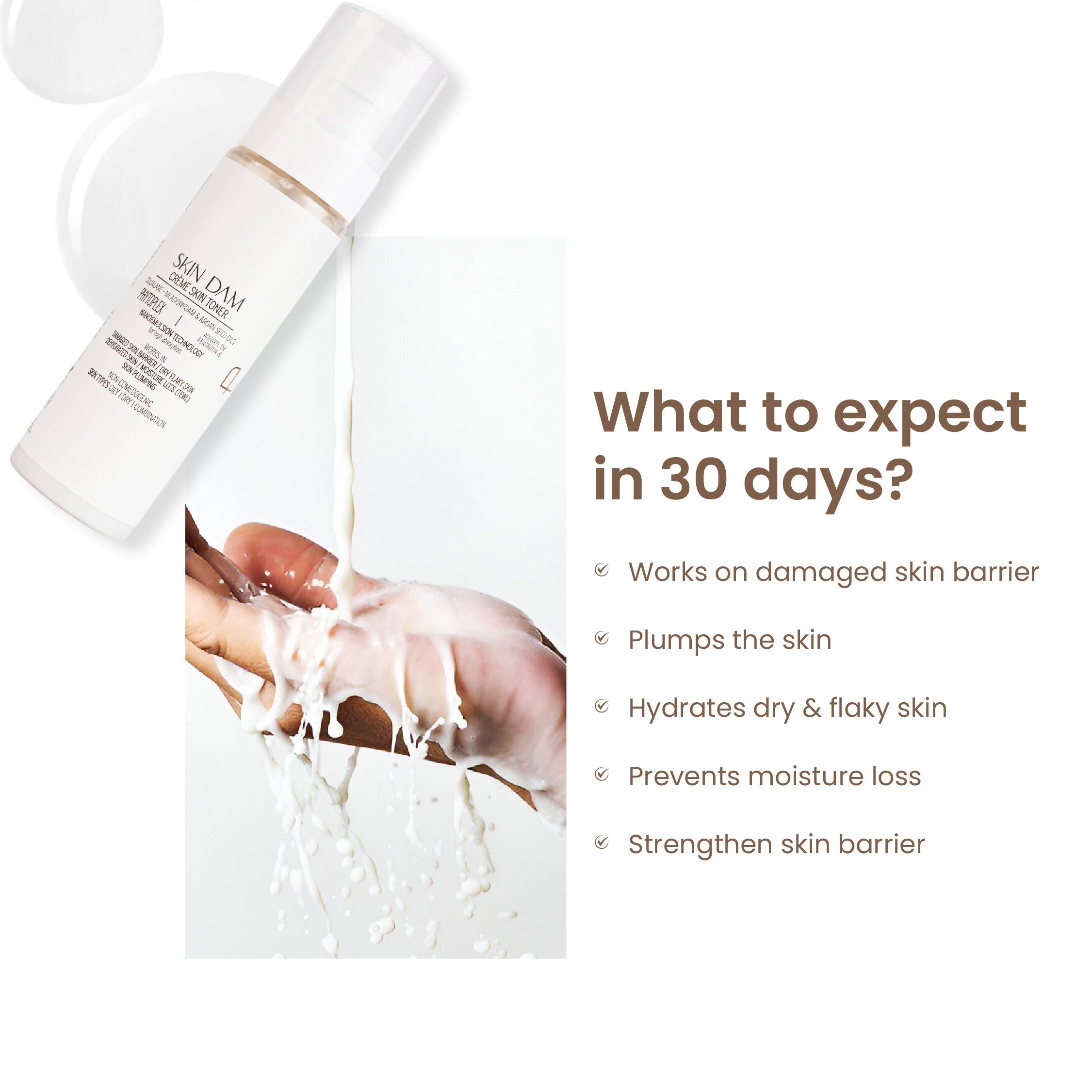 Personal Touch Skindam Creme Milky Skin Toner & Mist 100ml - Pack of 3