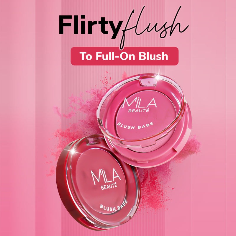 Mila Beaute Matte Finish Blush Babe Powder Blush