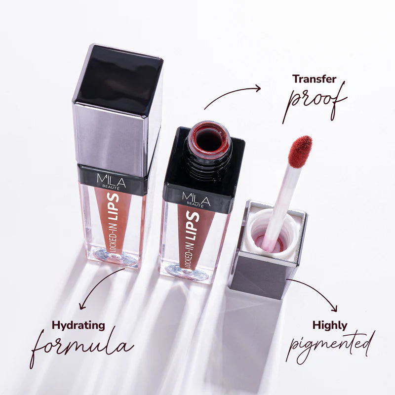 Mila Beaute 12Hr Non Transfer Locked-in Liquid Lipstick