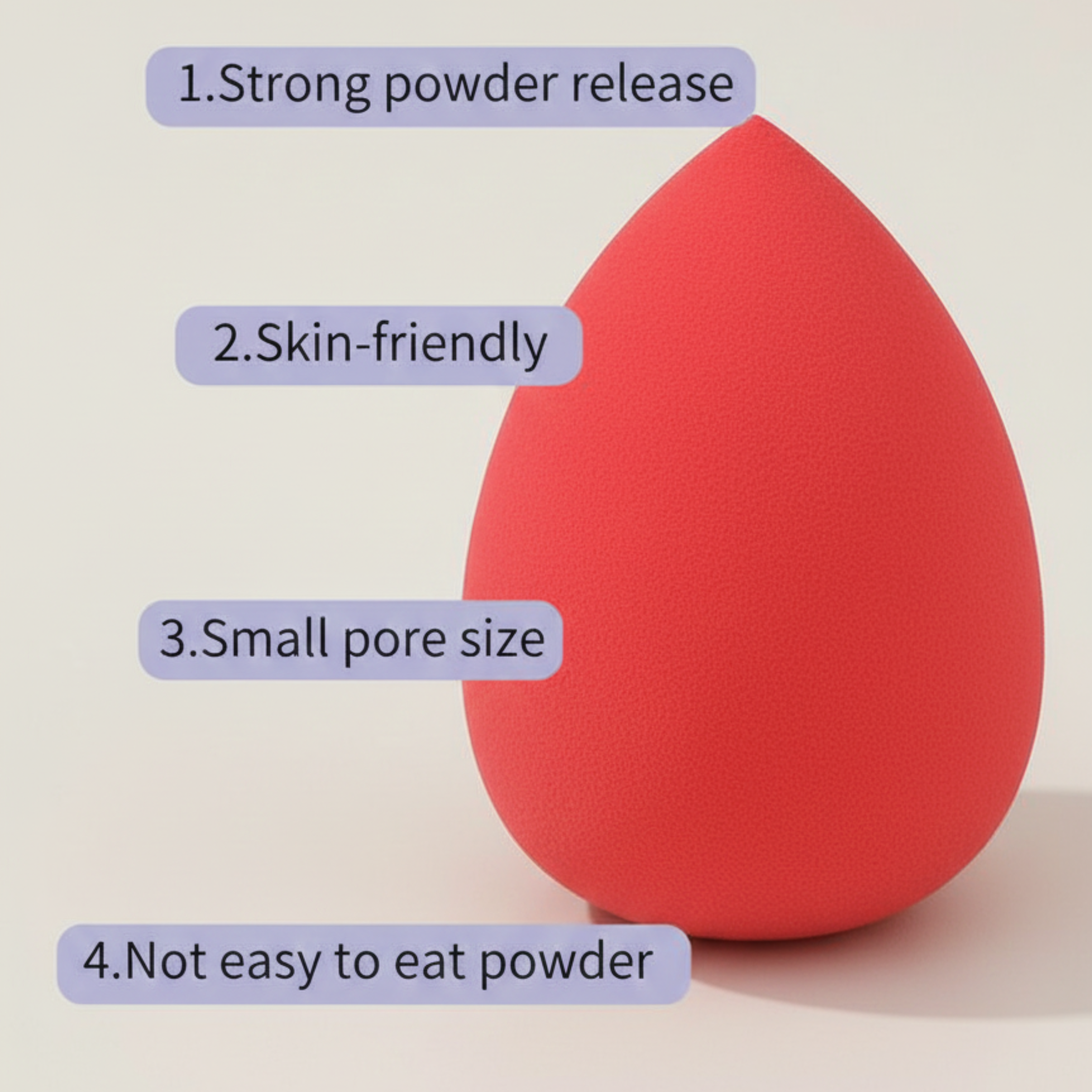 Fulixxa Baby Pink - Makeup Sponge/Blender (Pack of 2)
