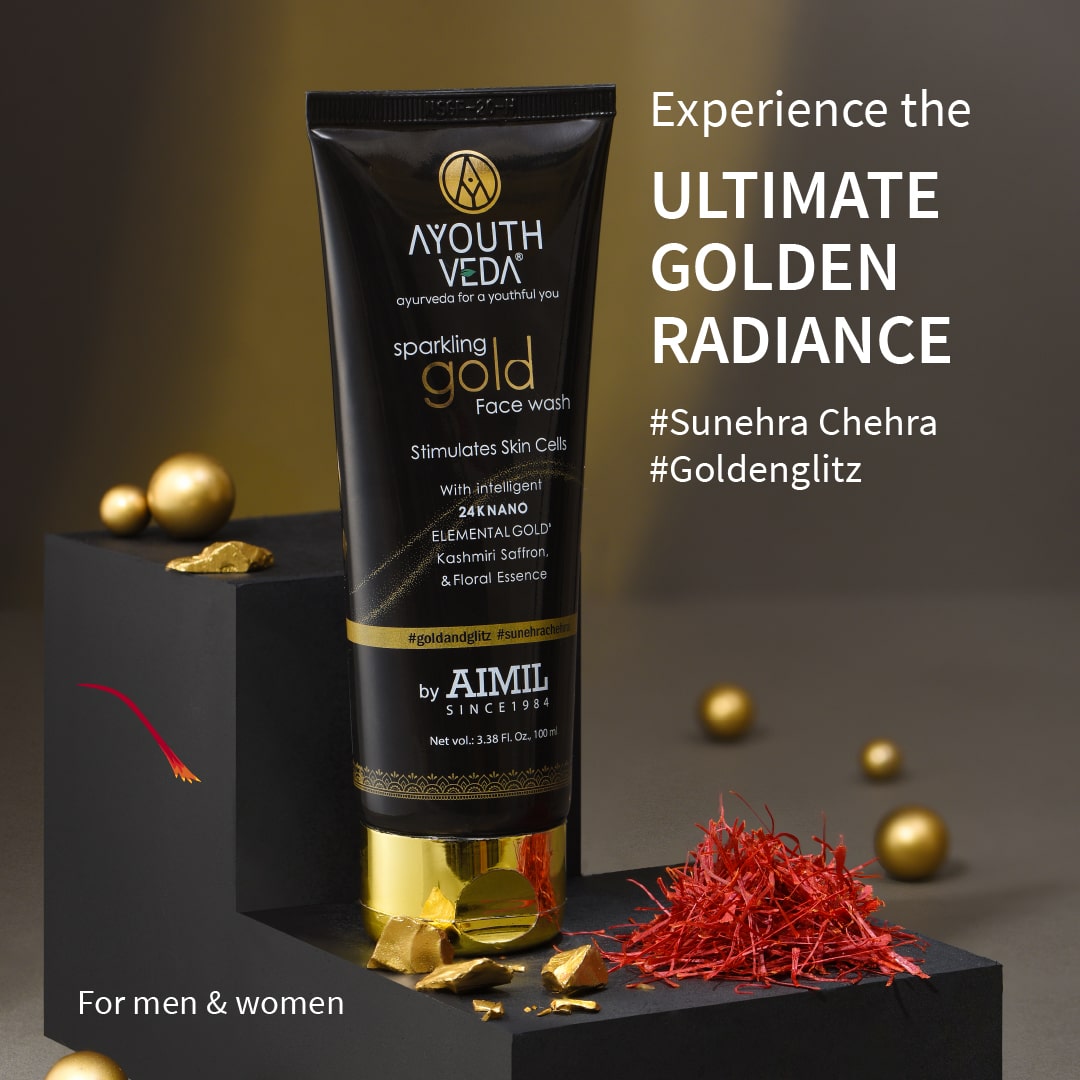 Ayouthveda Sparkling Gold Face Wash (100ml)