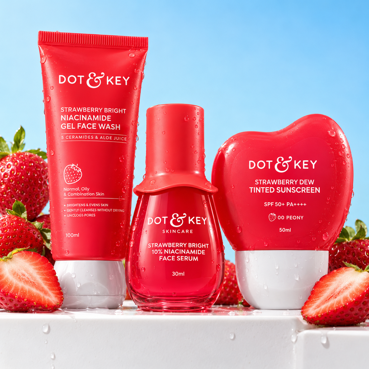 Dot & Key Strawberry Glow Trio