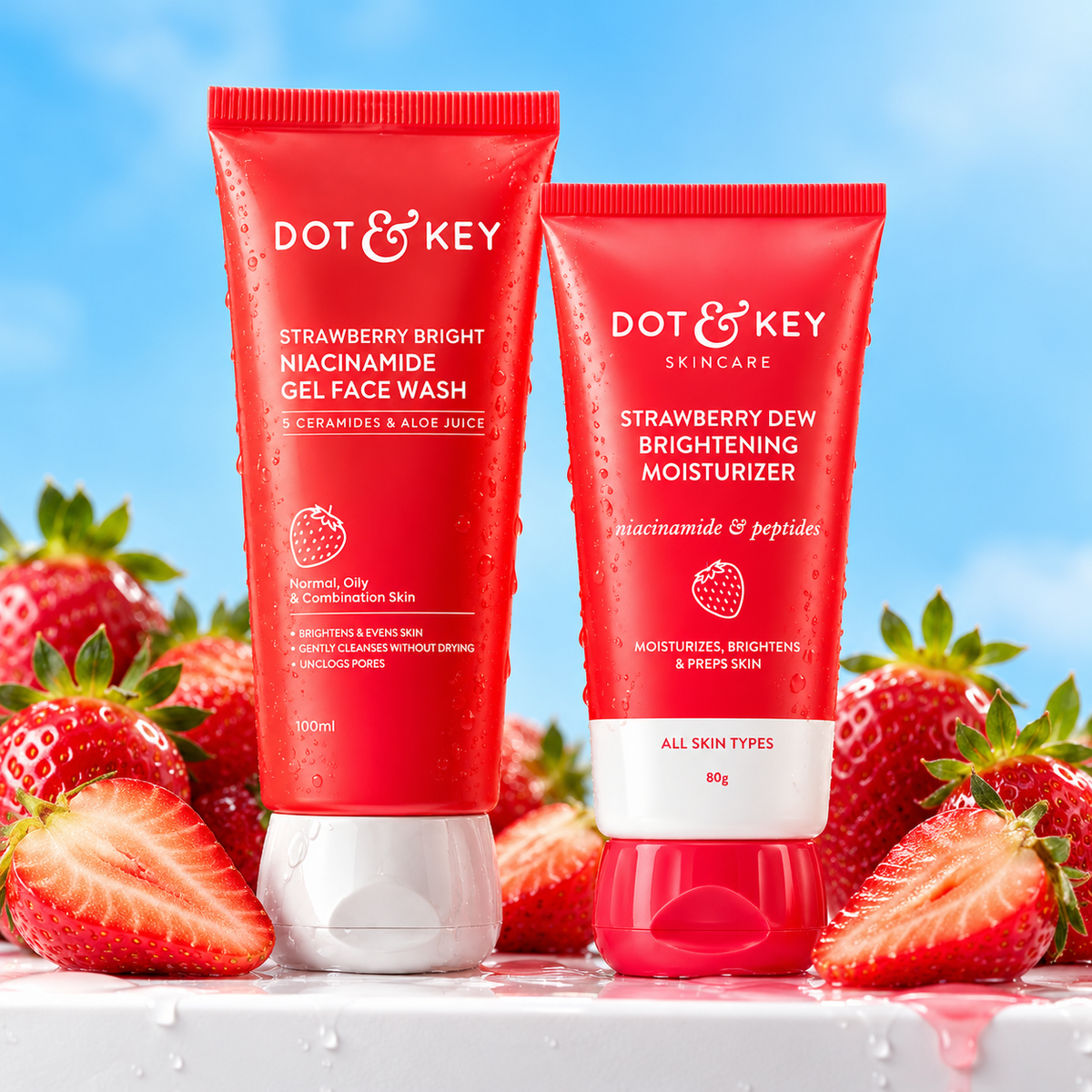 Dot & Key Strawberry Glow Face Wash & Moisturizer Duo