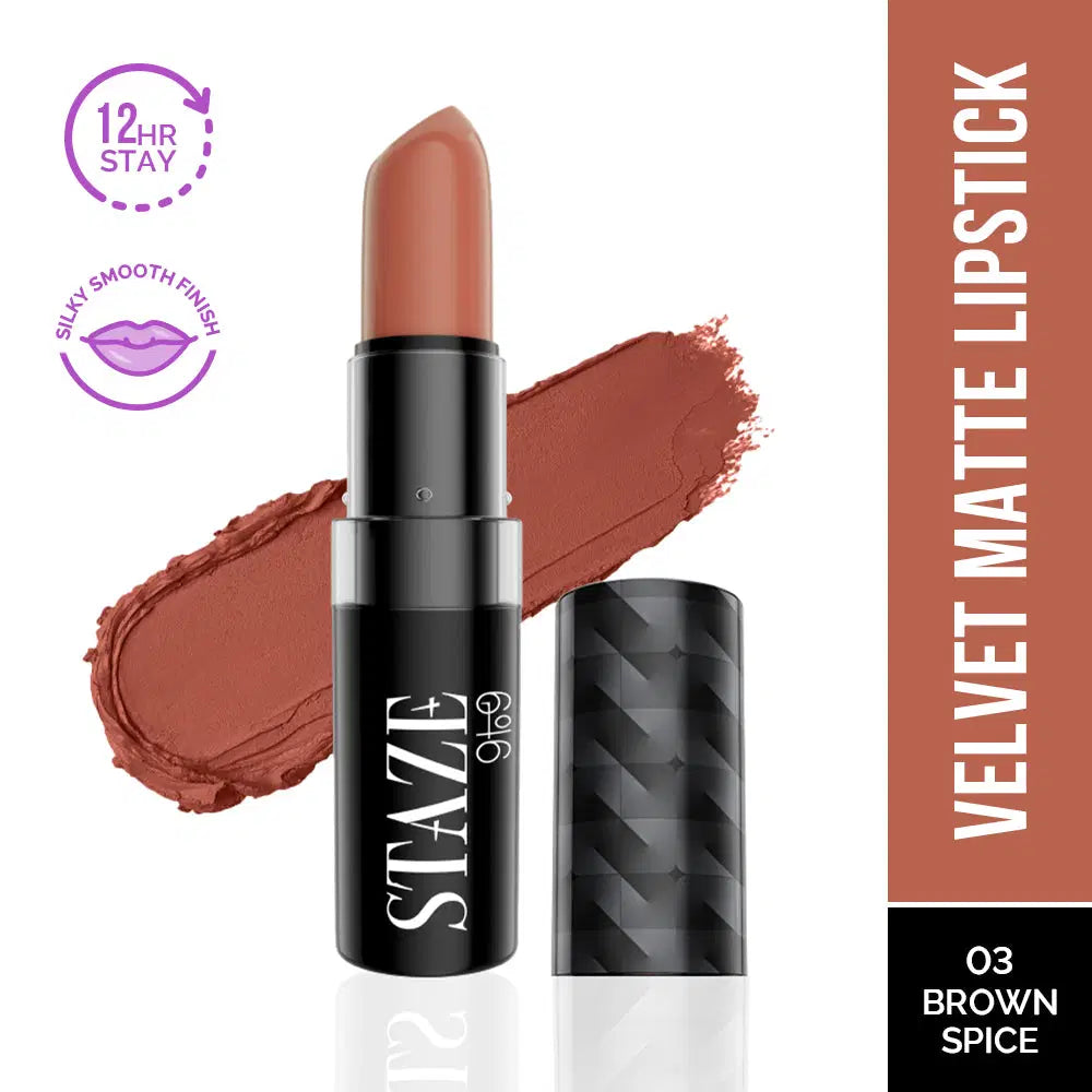 Staze Velvet Kiss Bullet Lipstick with Mascara