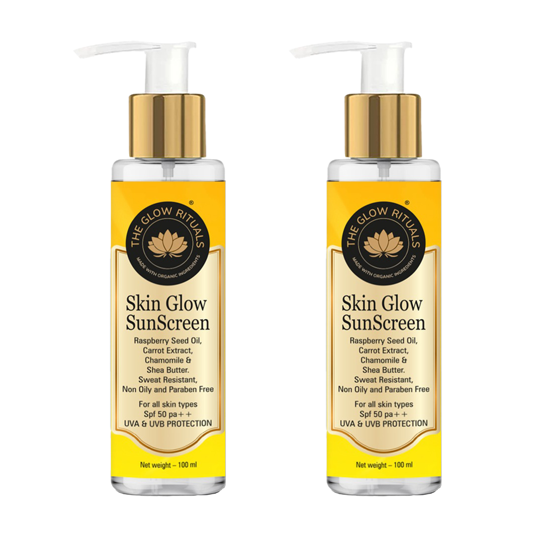 The Glow Rituals Skin Glow Sunscreen - 100ml (Pack Of 2)