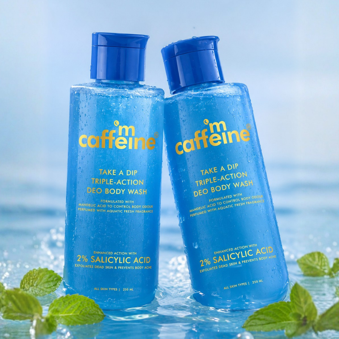 mCaffeine Take A Dip 3 in 1 Perfume Body Wash (250 ml) x2 (combo)