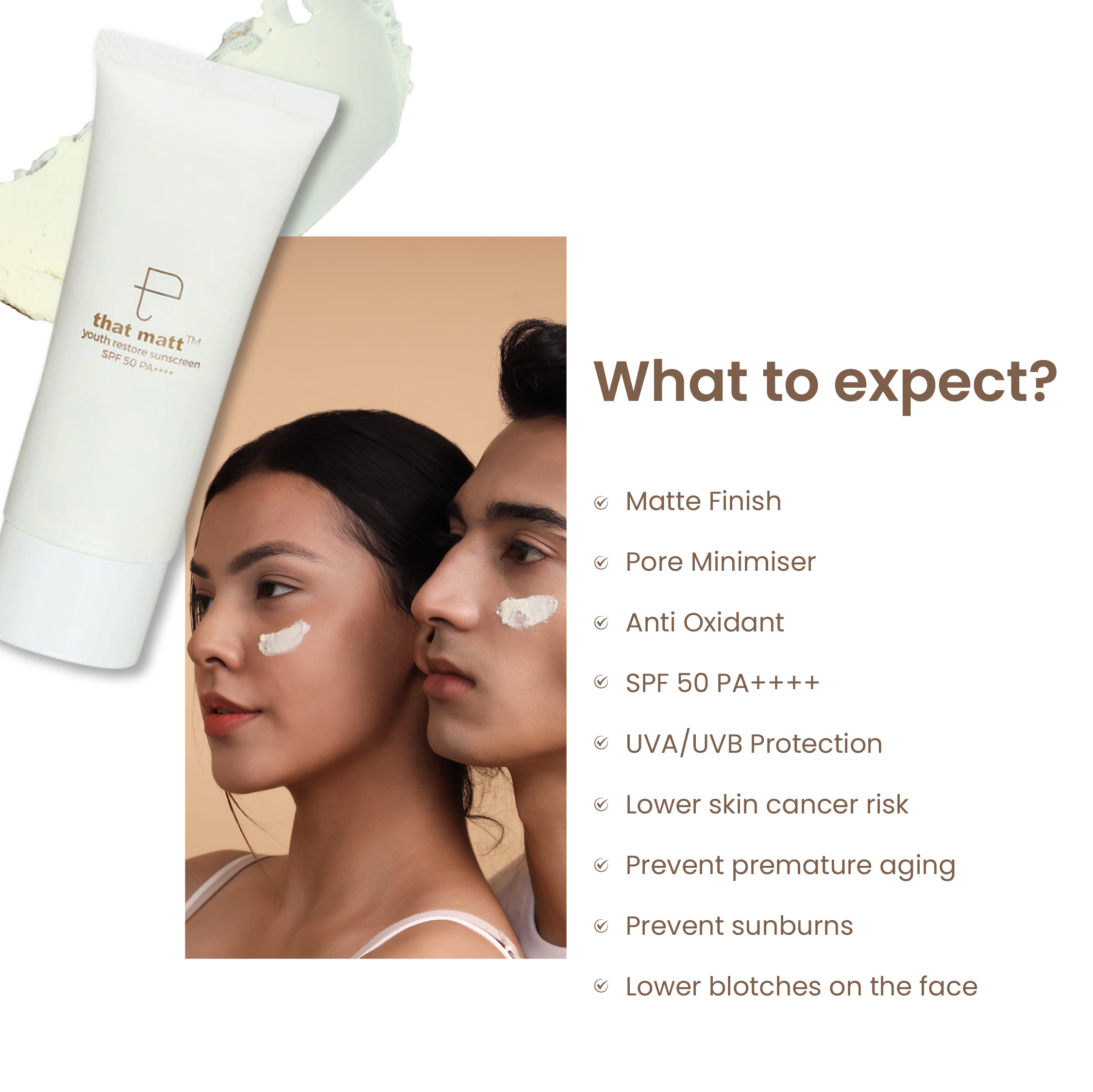 Personal Touch Thatmatt Hybrid Sunscreen SPF 50++++ 50g