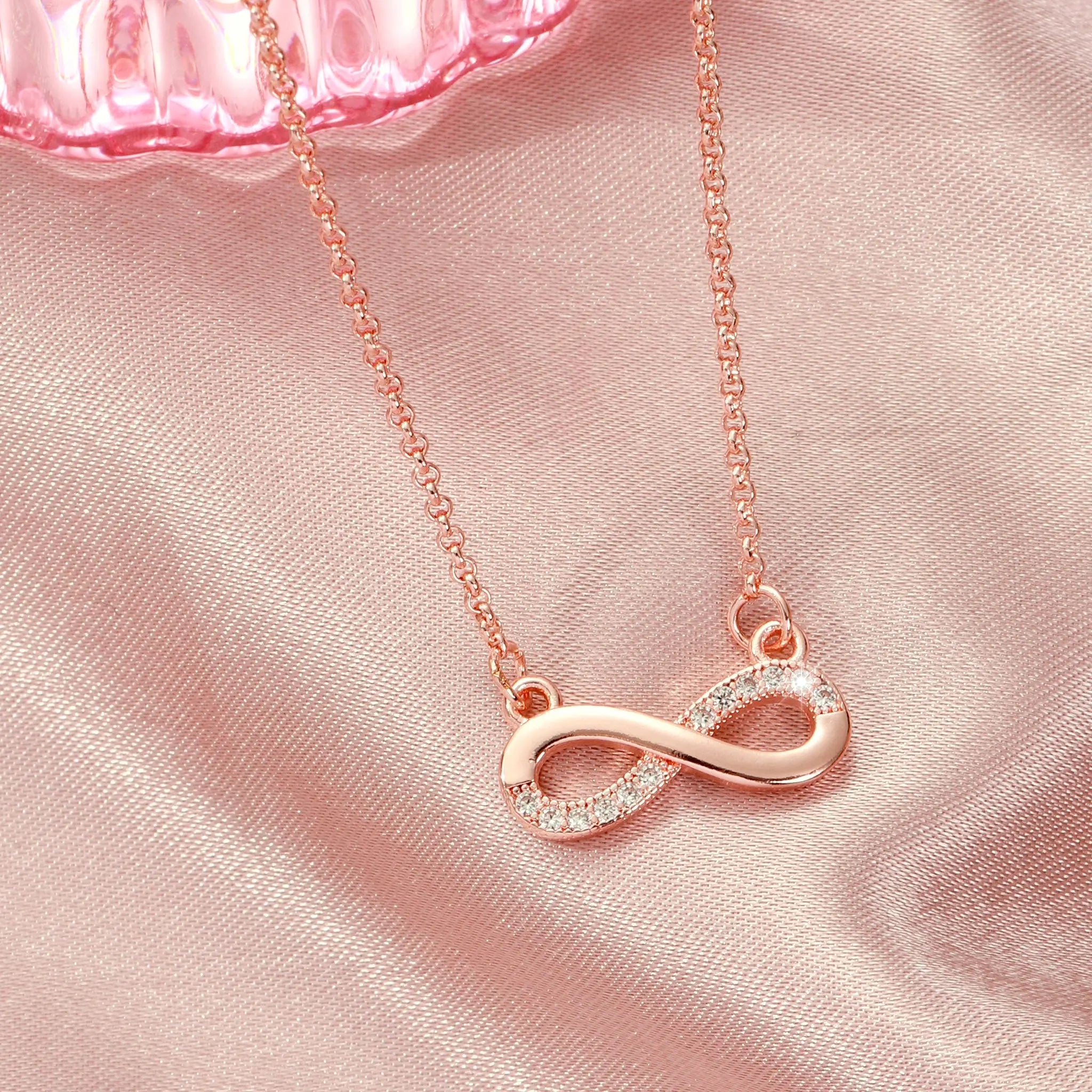 Salty Eternal Connection Symbol White Necklace