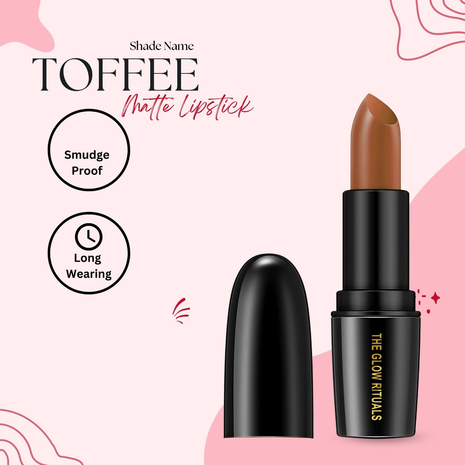 The Glow Rituals Toffee Lipsticks - 4g