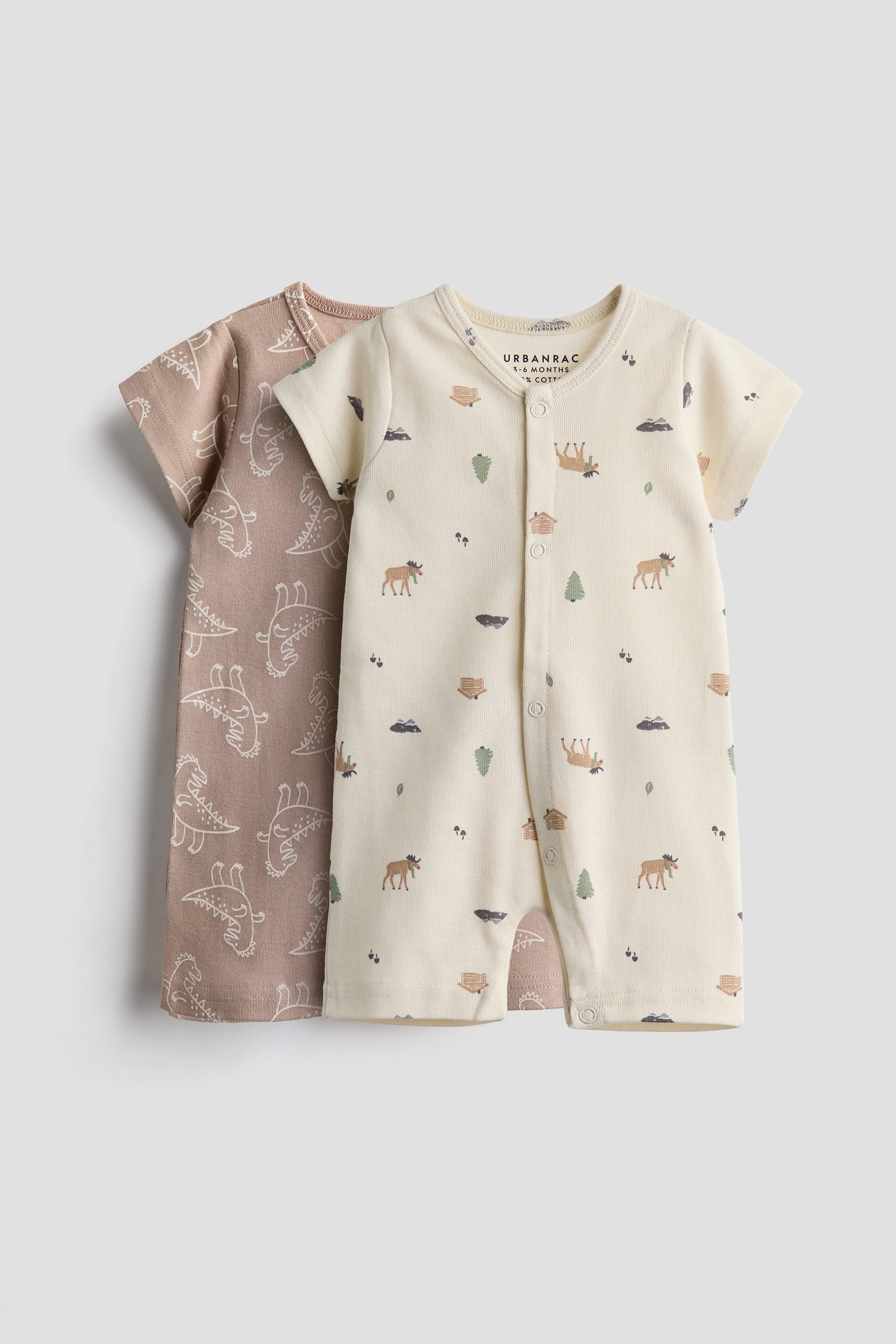 Urbanrac Baby Buddies Half Romper Set - Pack of 2