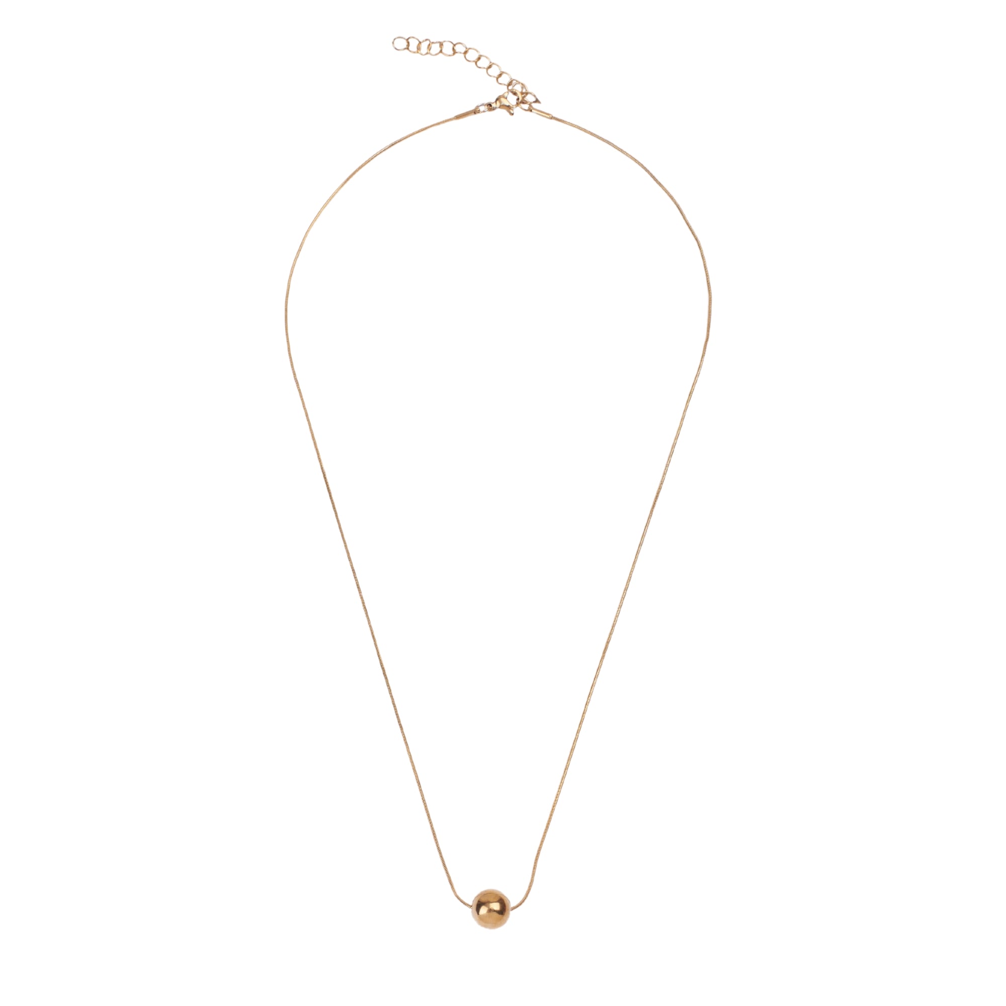 Salty Dream Ball Golden Necklace