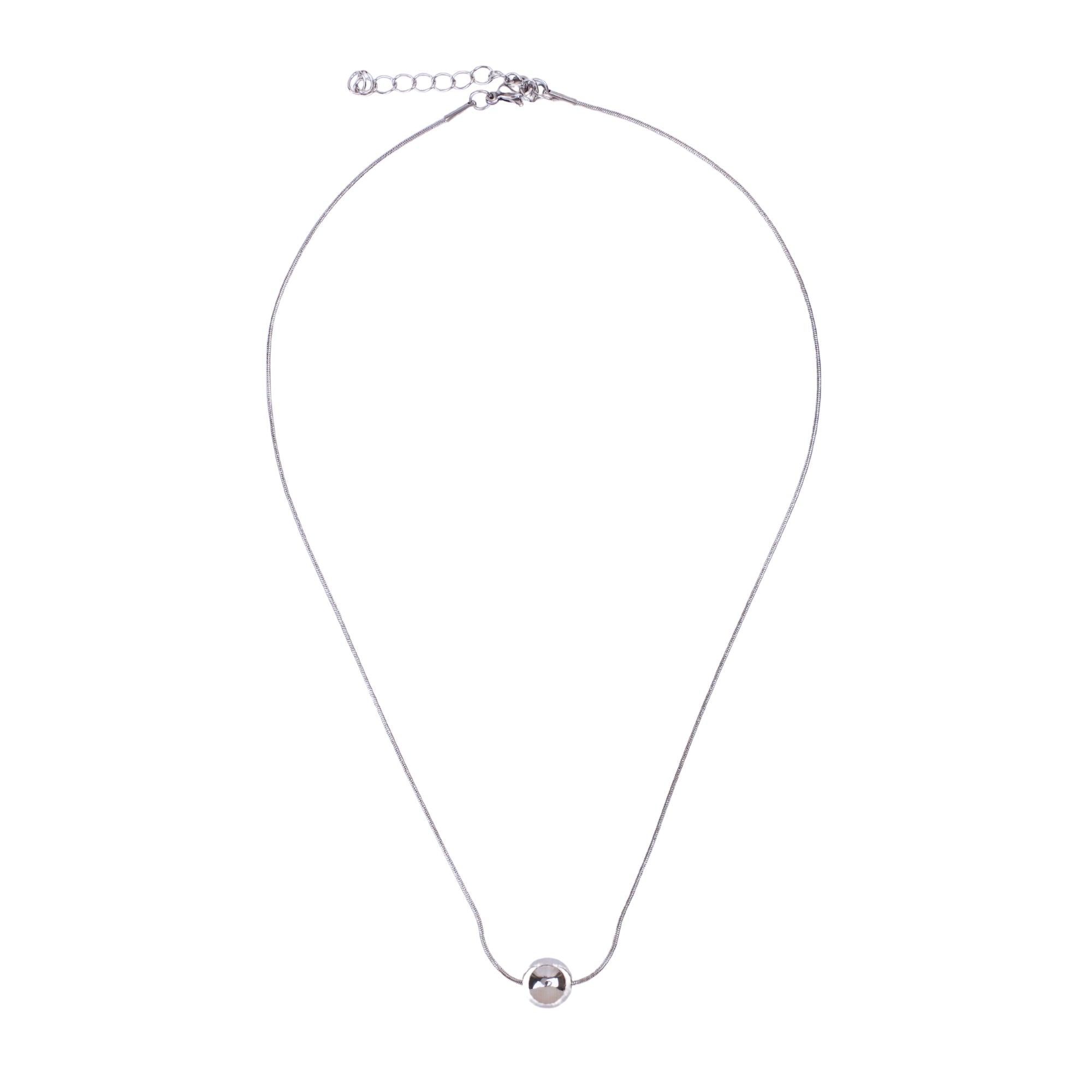 Salty Dream Ball Silver Necklace