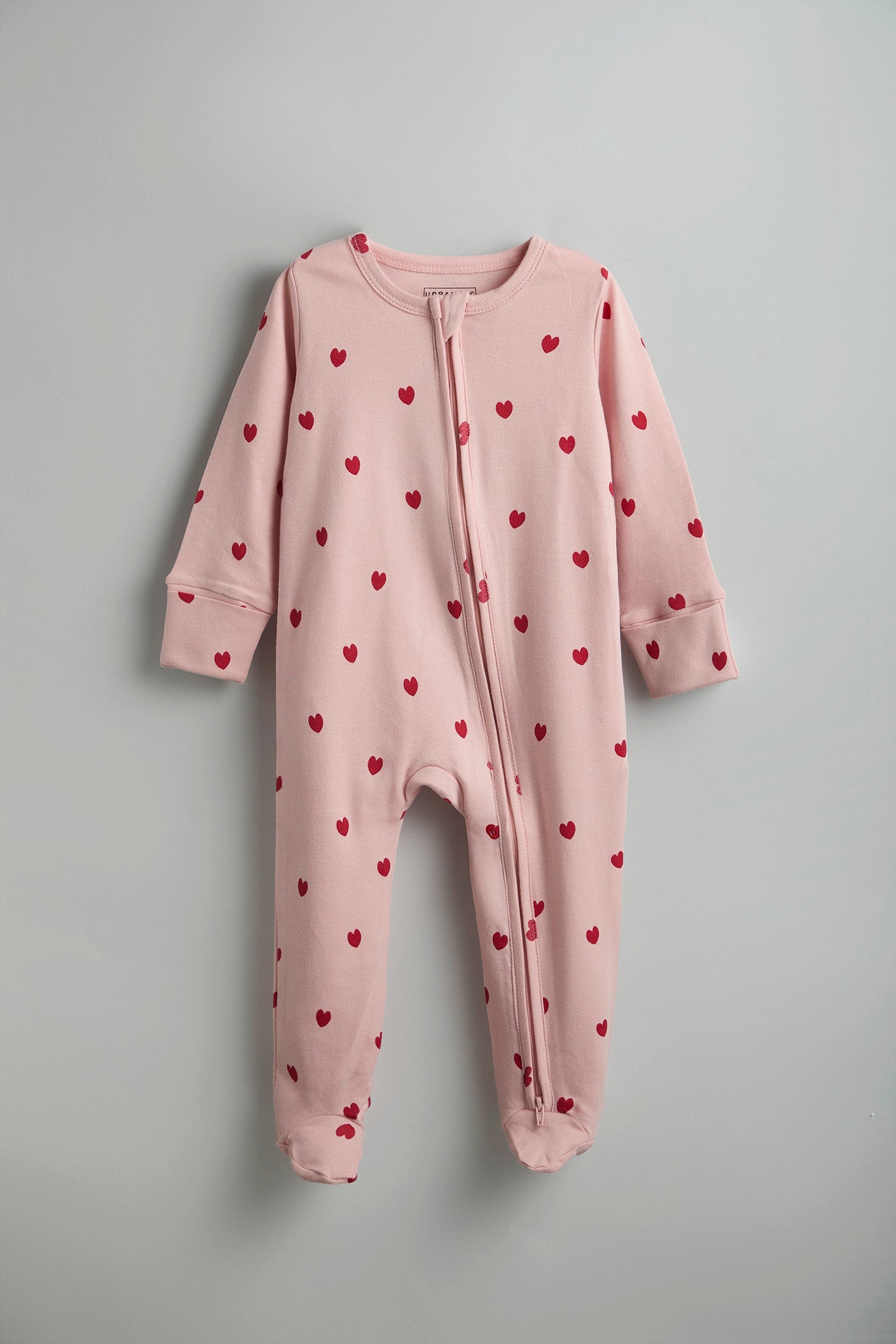 Urbanrac GOTS Certified Organic Cotton Sleepwear for Babies - Hearts