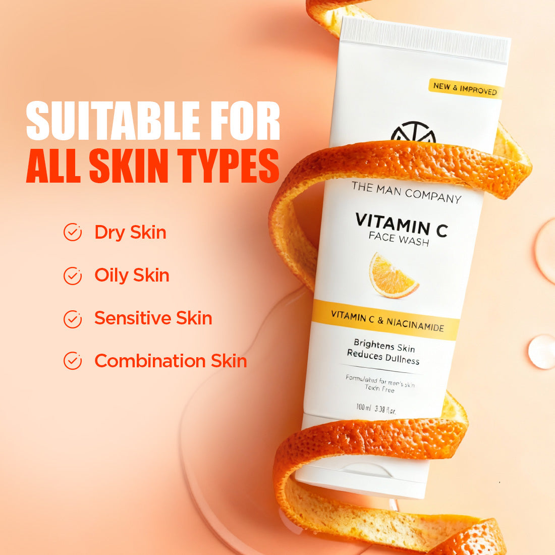 The Man Company Vitamin C Face Wash - 100ml