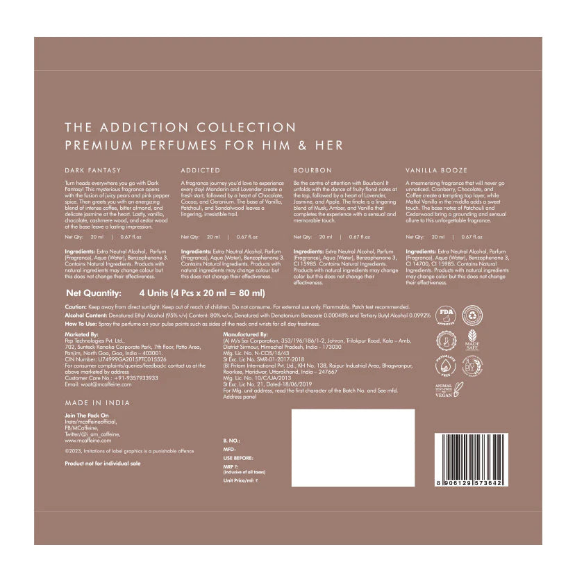 mCaffeine Fien Unisex Perfume Gift Kit