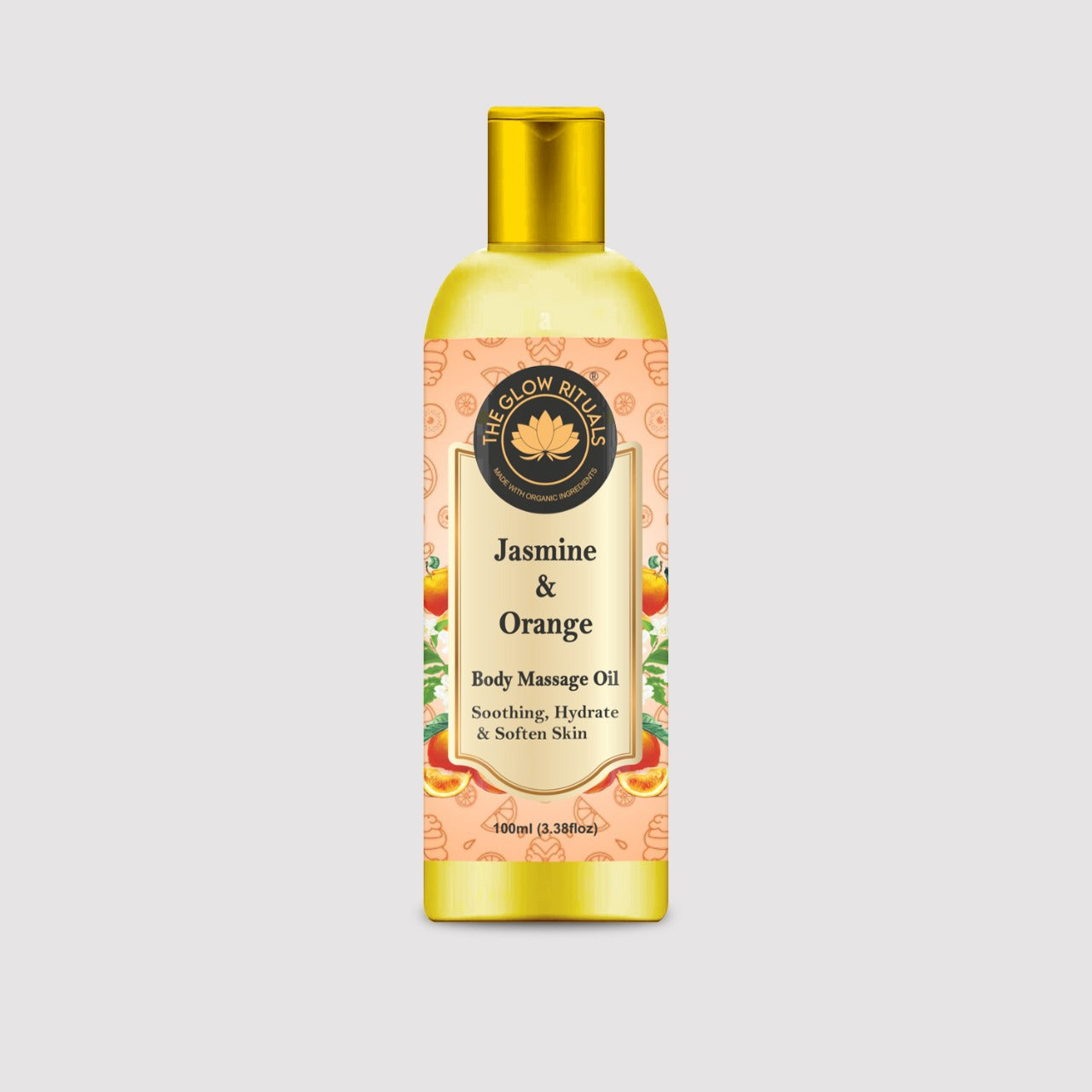 The glow rituals Jasmine And Orange Body Massage Oil - 100ml