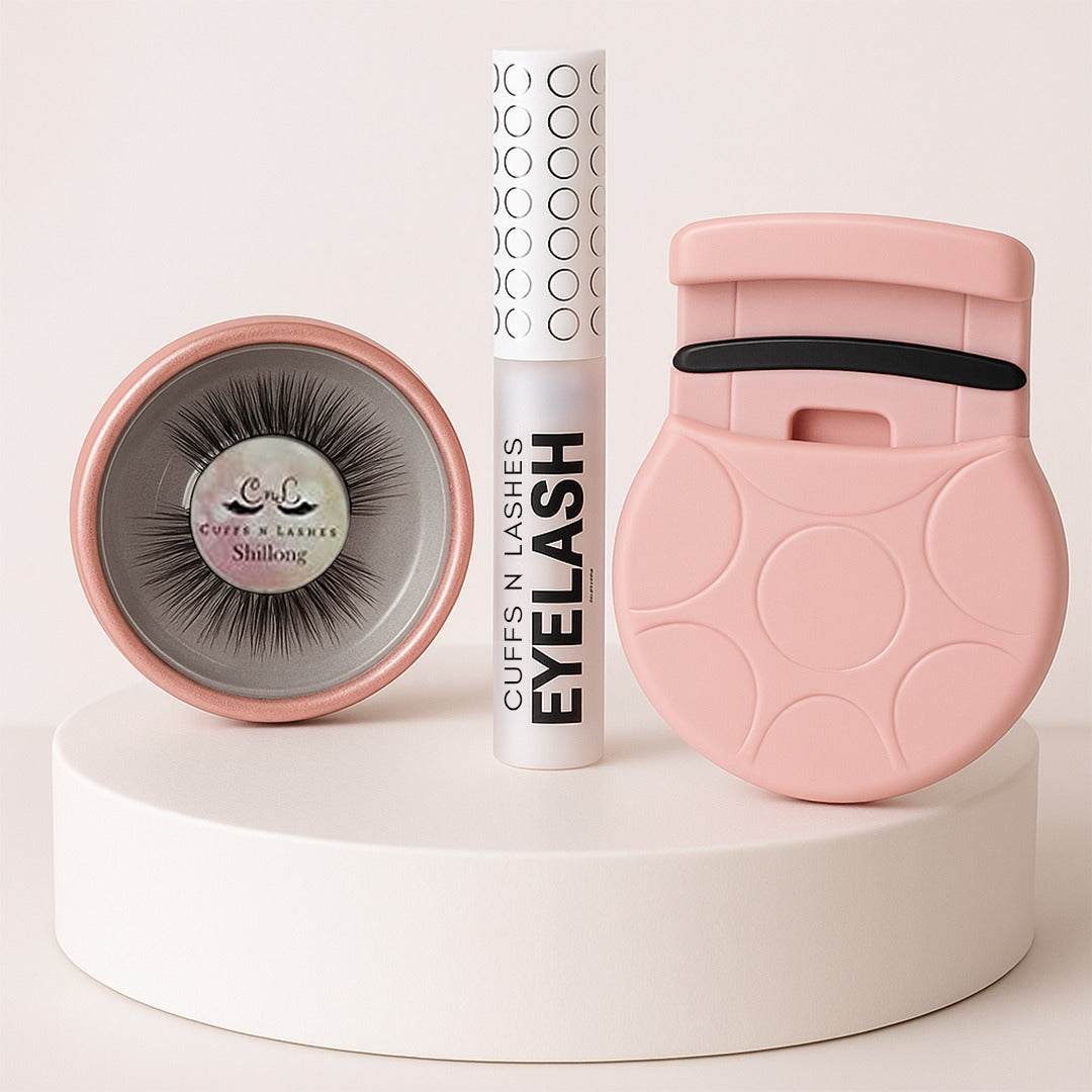 Cuffs N Lashes Curl & Glam Set