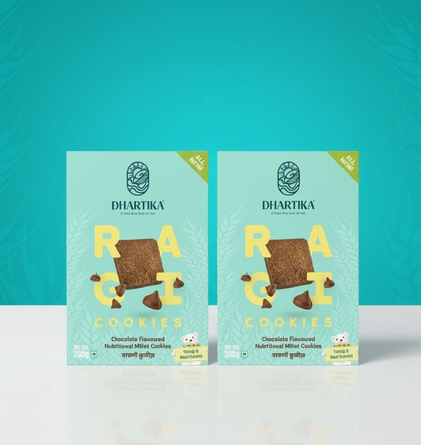 Dhartika Chocolate Ragi Cookies Pack of 2