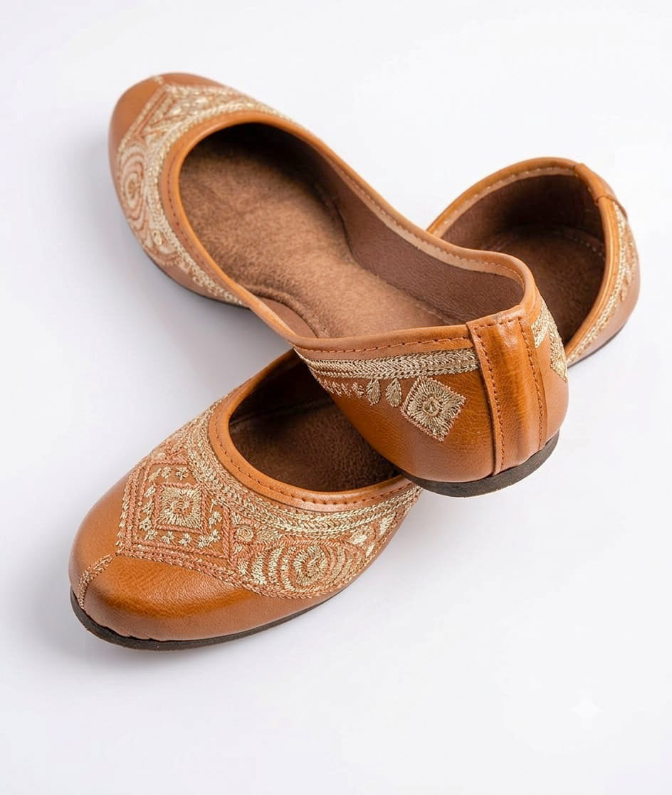 Dhajcraft Brown Office-wear Jutti - Hand wash