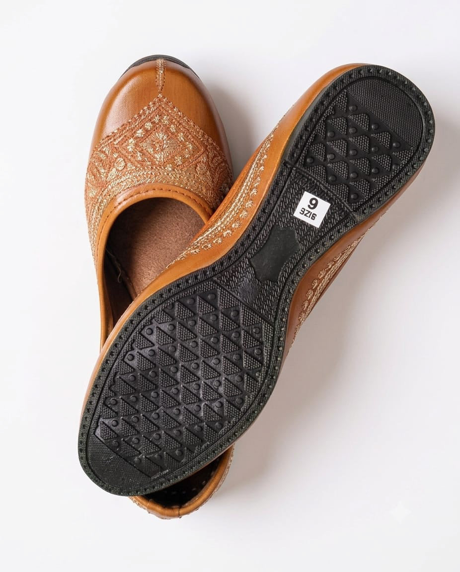 Dhajcraft Brown Office-wear Jutti - Hand wash