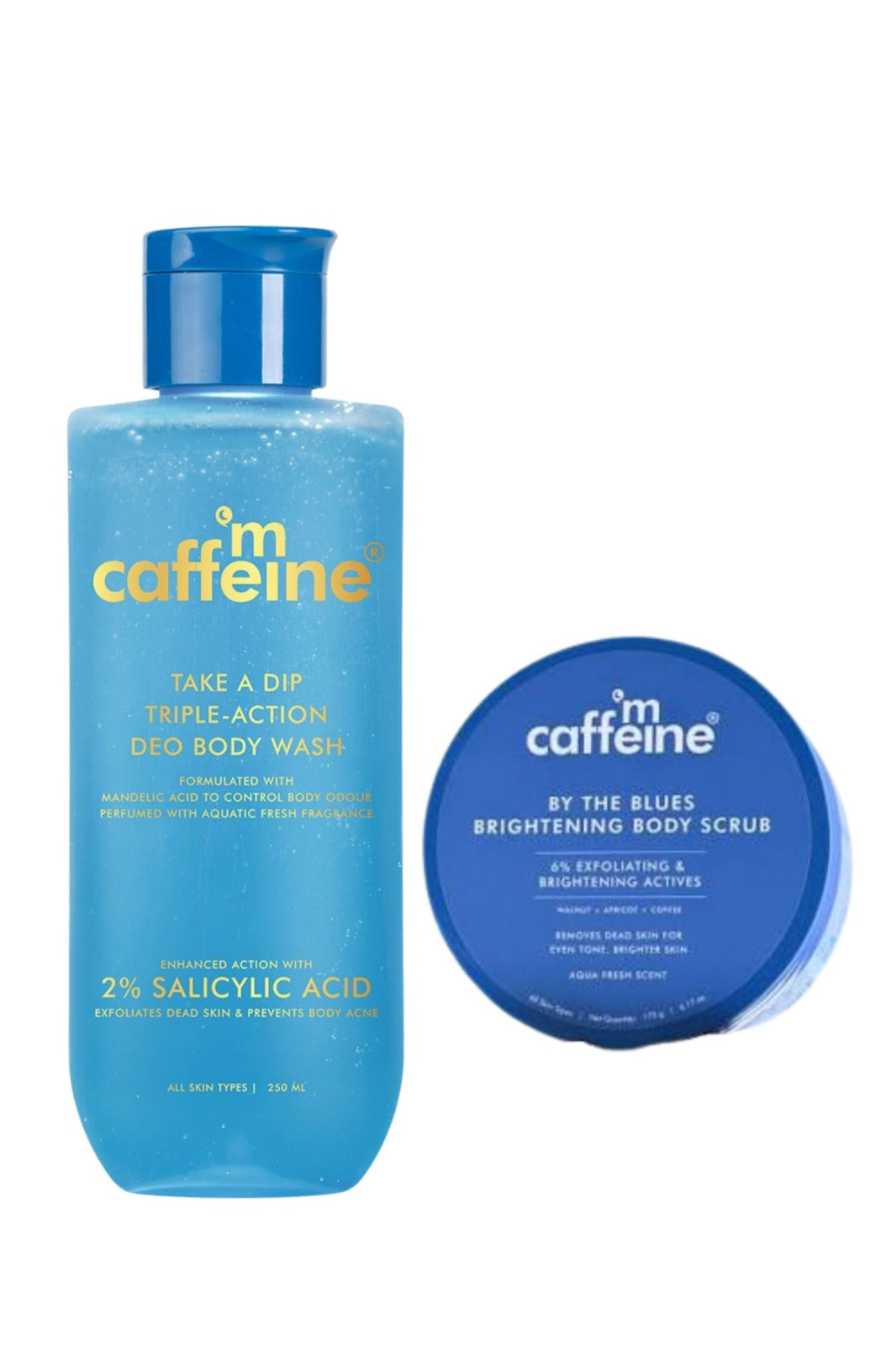 mCaffeine Perfume Body Wash + Brightening Body Scrub (combo)