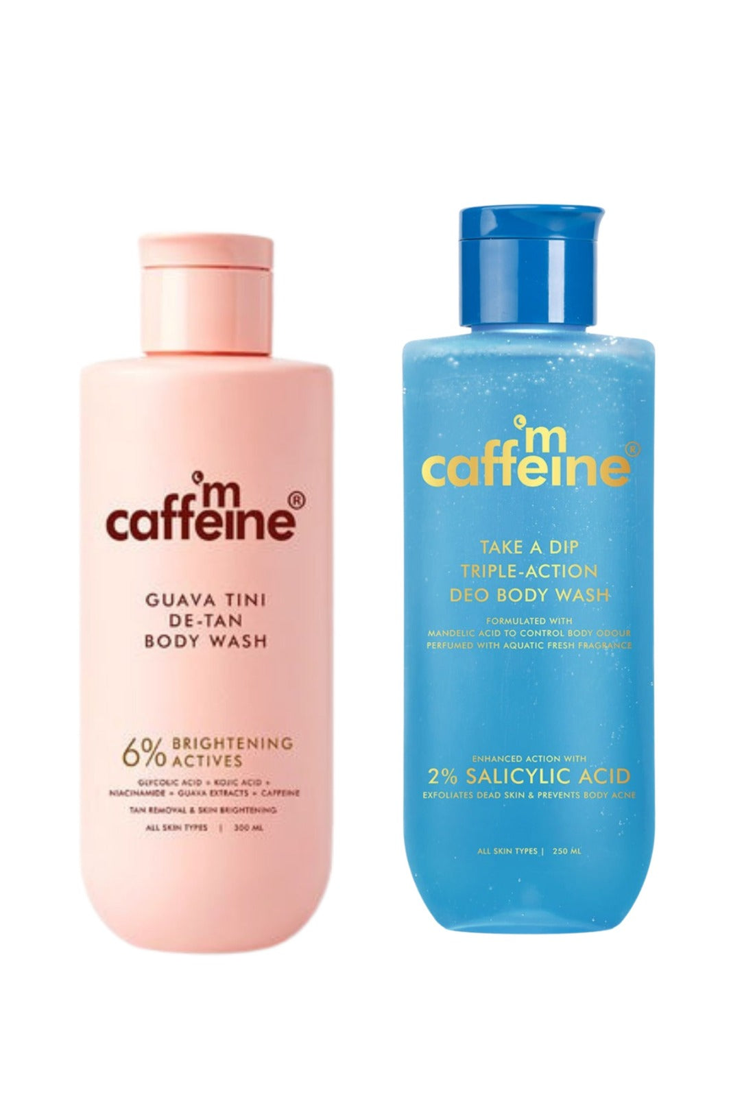 mCaffeine De-Tan Body Wash + Odour Control Body Wash (combo)