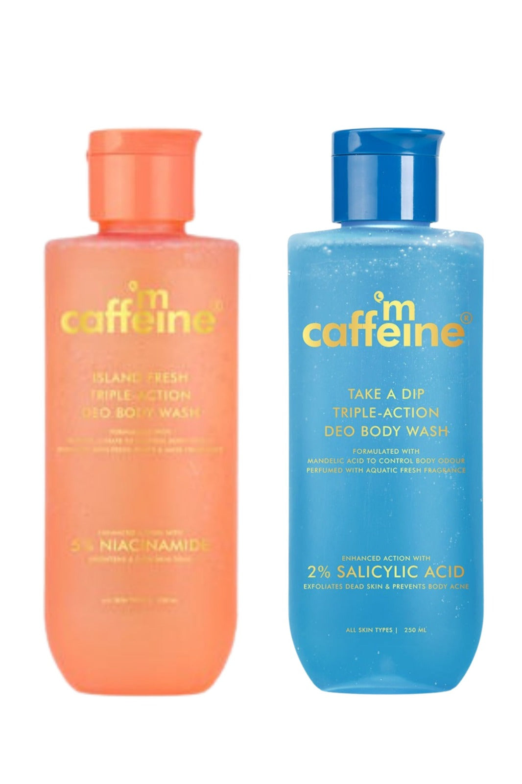 mCaffeine Take A Dip + Island Fresh Perfumed Body Wash (combo)