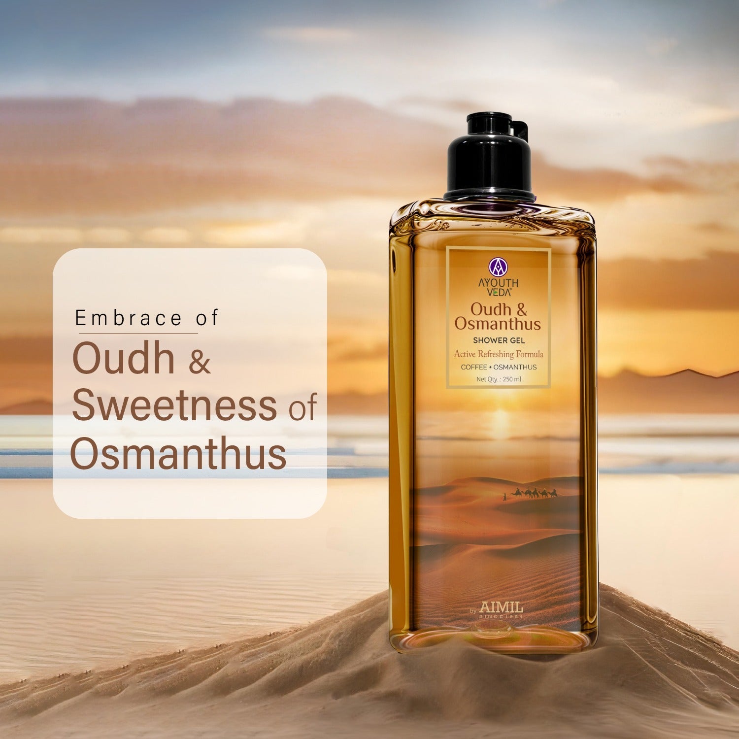 Ayouthveda Oudh & Osmanthus Shower Gel (250ml)