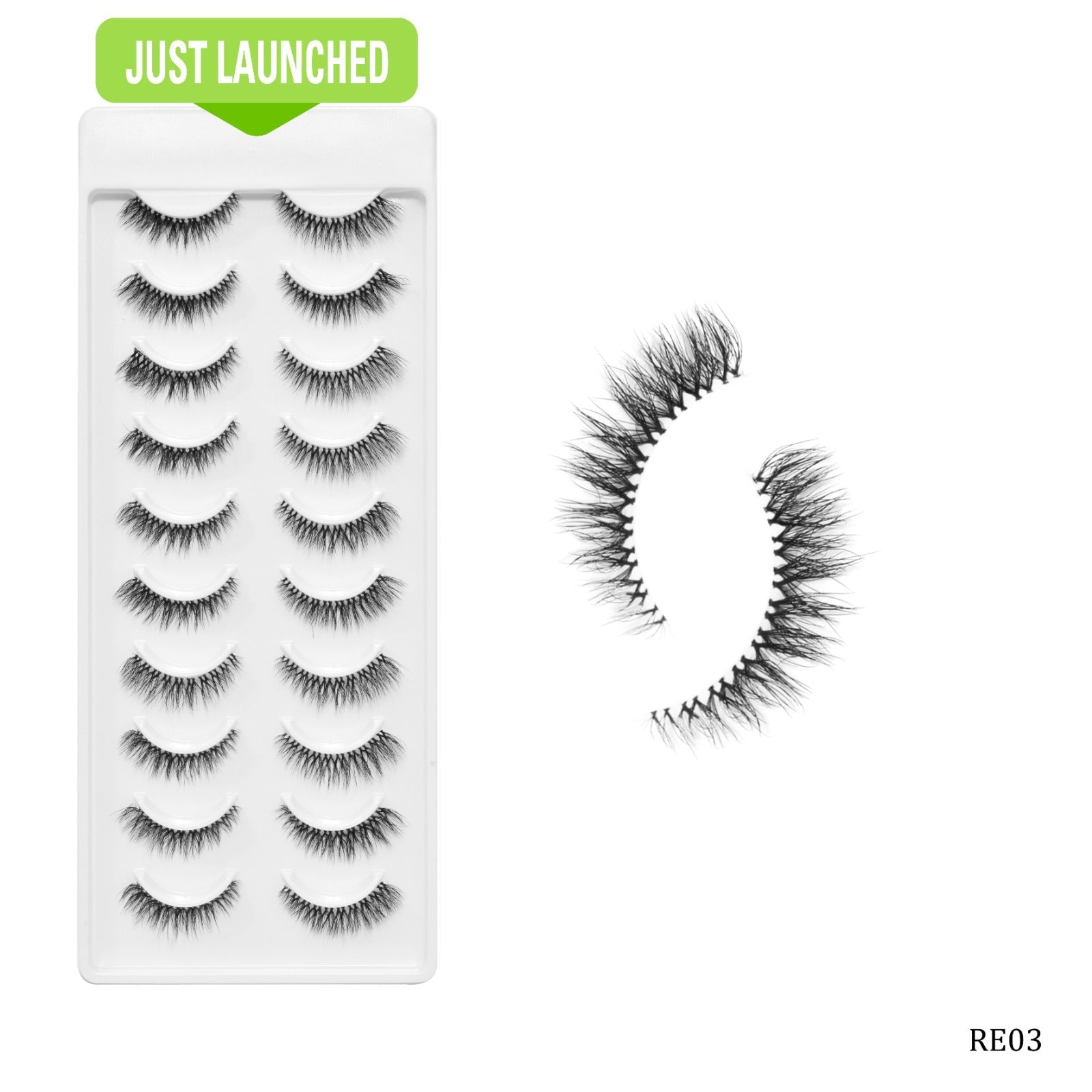 Recode Re03/D30 Featherlight Eyelashes-Transparent Band