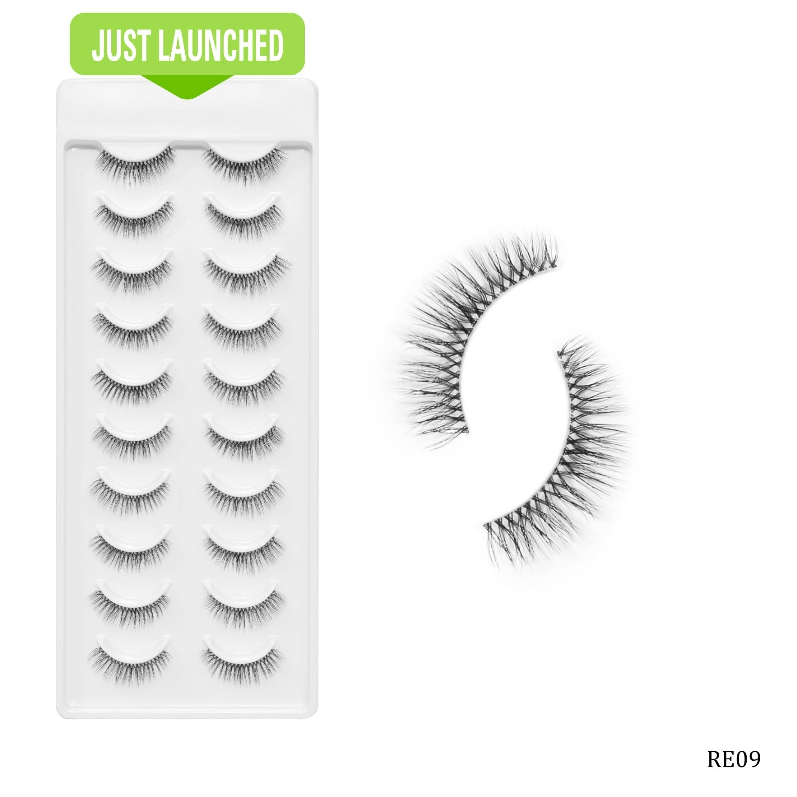 Recode Re09/D48 Featherlight Eyelashes-Transparent Band