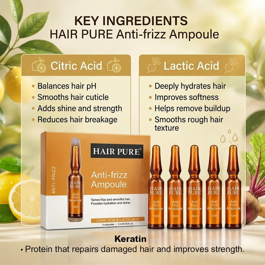 Redifyn Hair Pure Anti-Frizz Hair Ampoule treatment - 5*5ml