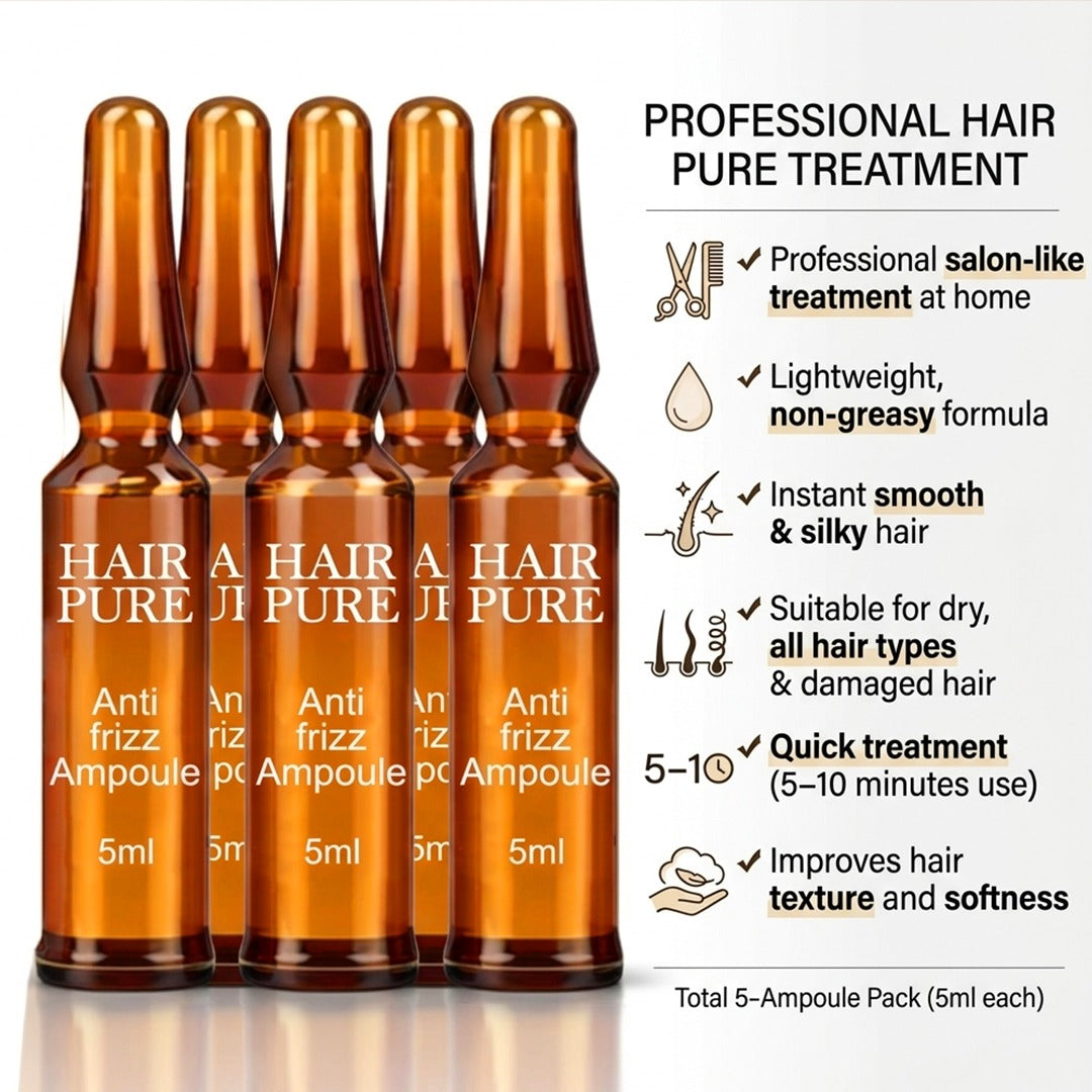 Redifyn Hair Pure Anti-Frizz Hair Ampoule treatment - 5*5ml