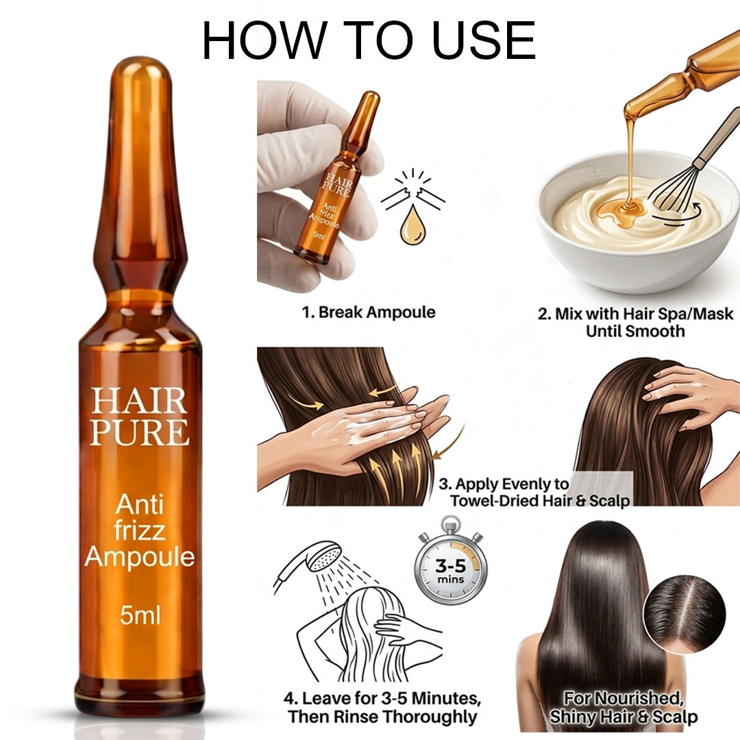 Redifyn Hair Pure Anti-Frizz Hair Ampoule treatment - 5*5ml