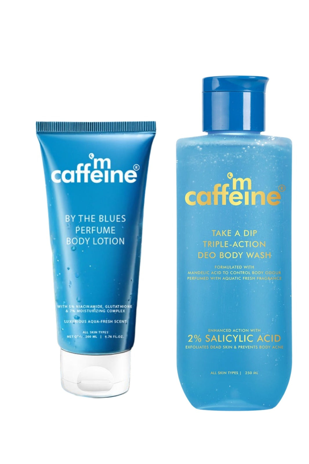 mCaffeine Perfume Body Wash + Brightening Perfume Body Lotion (combo)