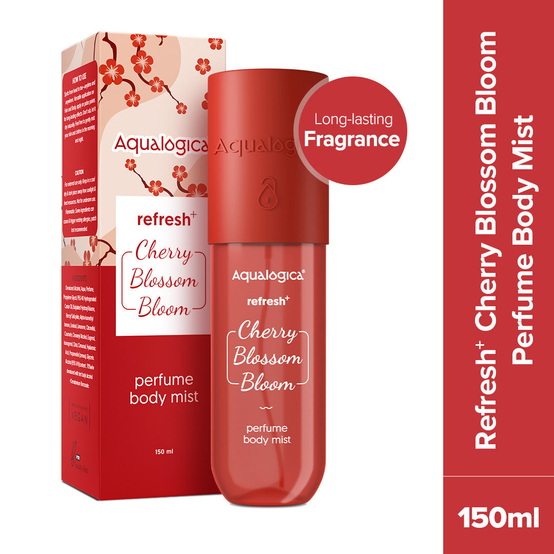 Aqualogica Refresh+ Cherry Blossom Bloom Perfume Body Mist - 150ml