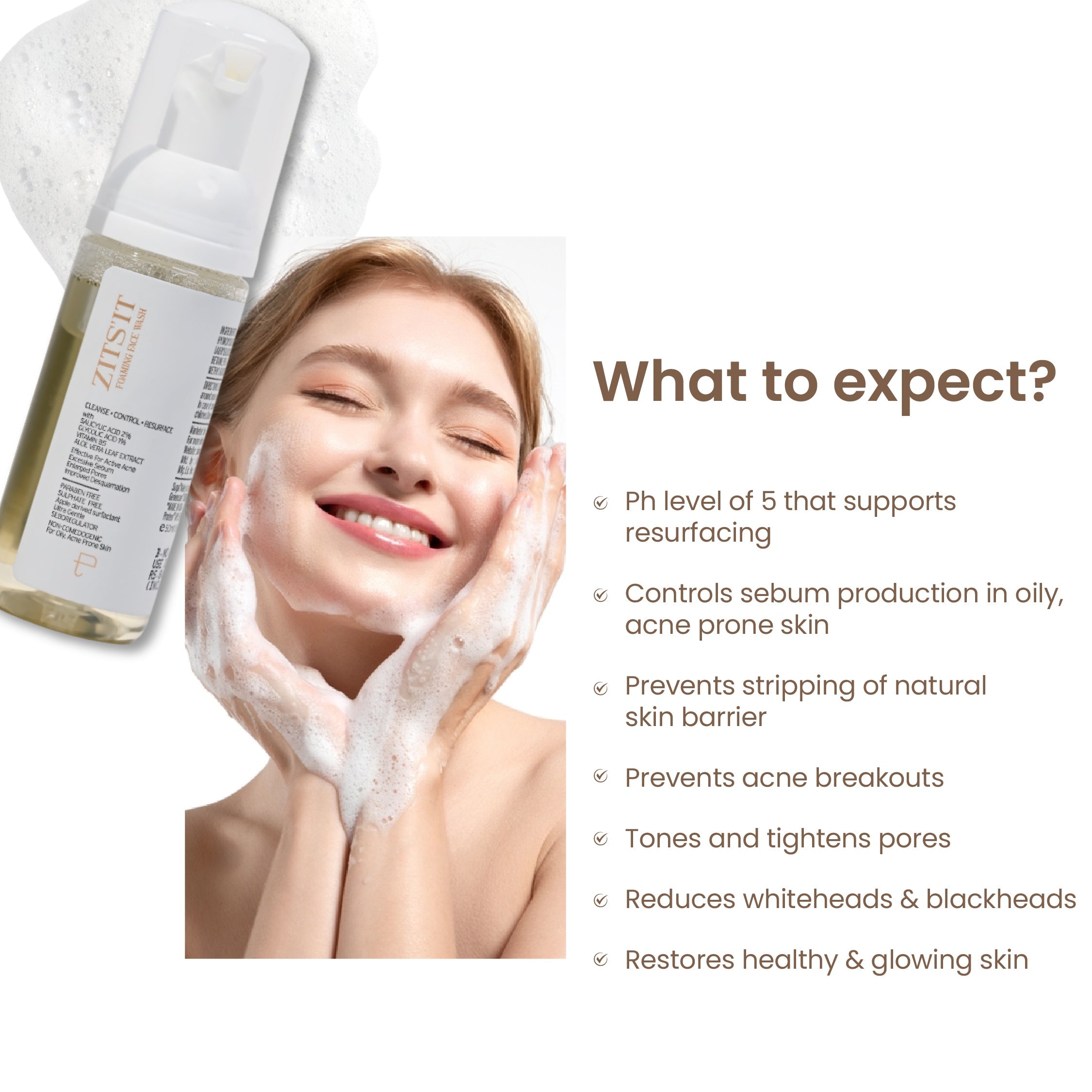 Personal Touch Zitsit Foaming Anti Acne Facewash 50ml