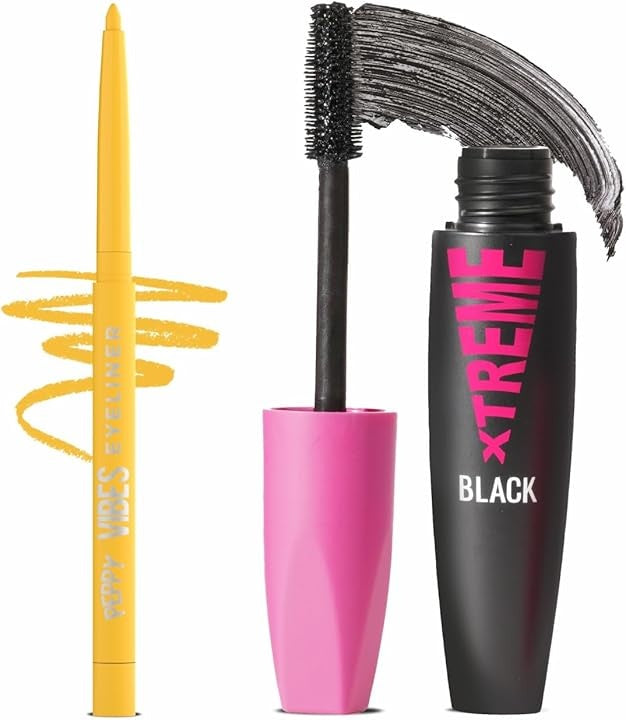 Glam21 Eye Duo Combo Mascara + Peppy Vibes Eyeliner (Sunshine)