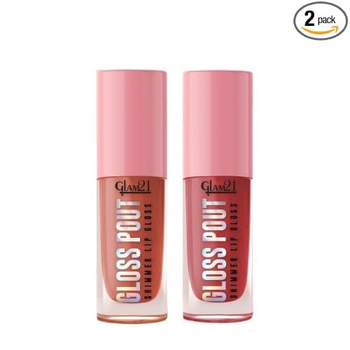 Glam21 Gloss Pout Lip Gloss (Bare Nude & Crimson Kiss)