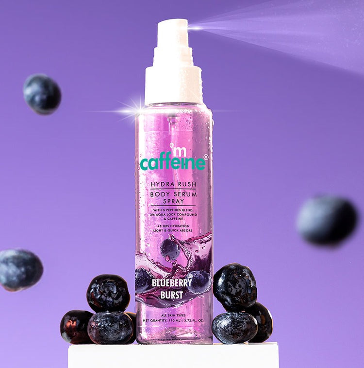 mCaffeine Hydra Rush Body Serum Spray - Blueberry Burst