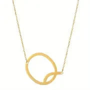 Salty Chic Alphabet Golden Necklace
