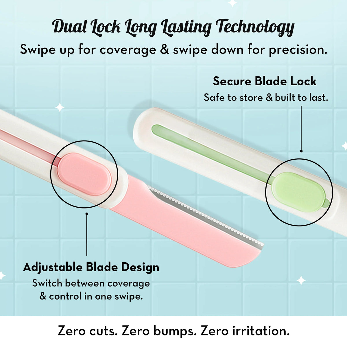 Plush Swipe Reusable Face Razor for Woman